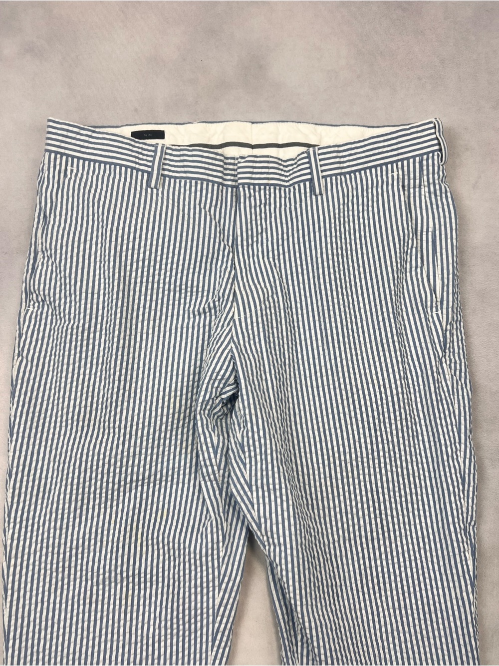 J.Crew Slim Ludlow Seersucker Pants